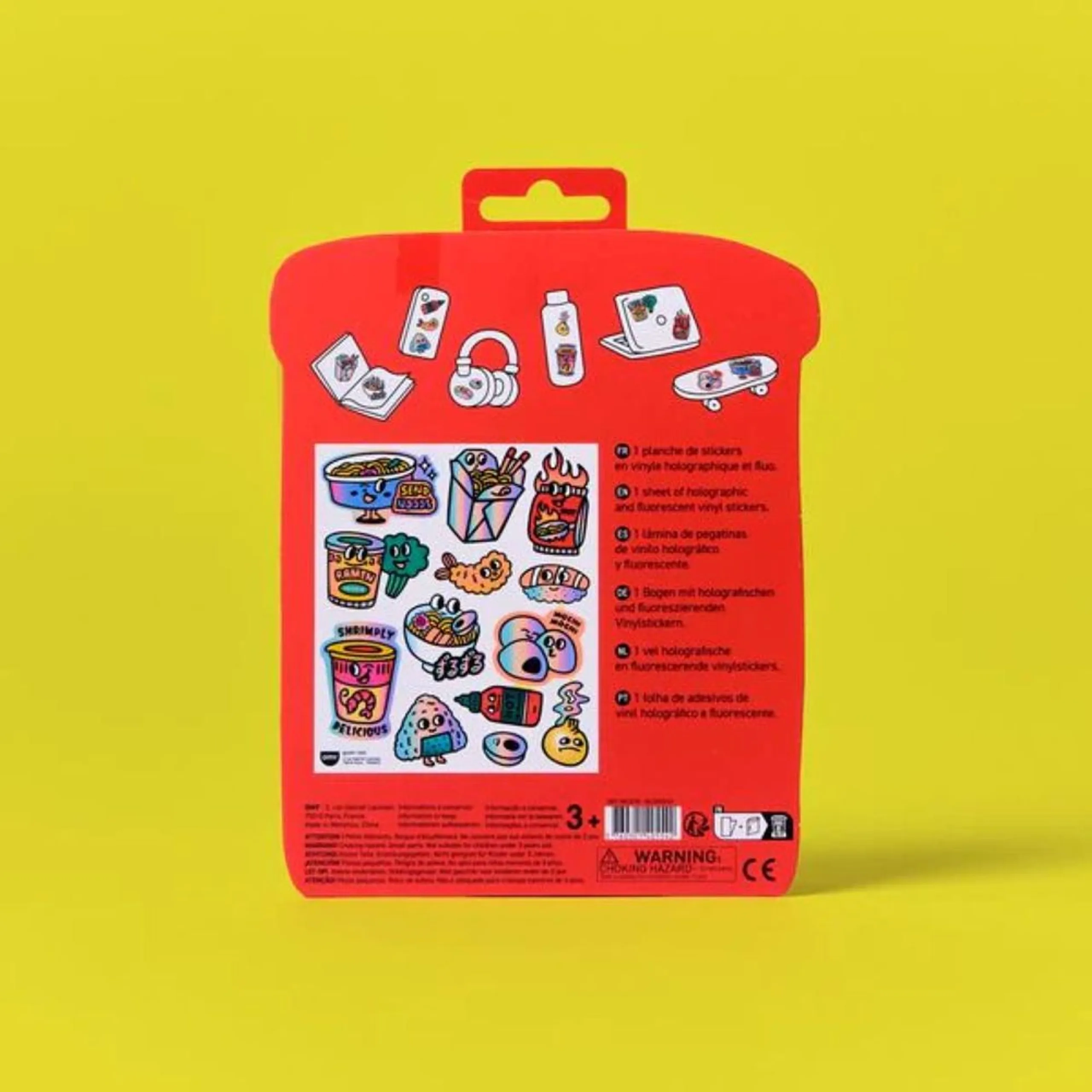Noodle Sticker Book Big 6 pcs