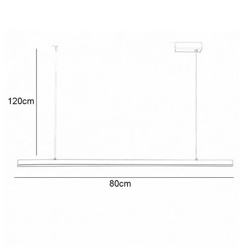 Ceiling Fan Led Linear Lighting Fixture - 4000K Dimmable