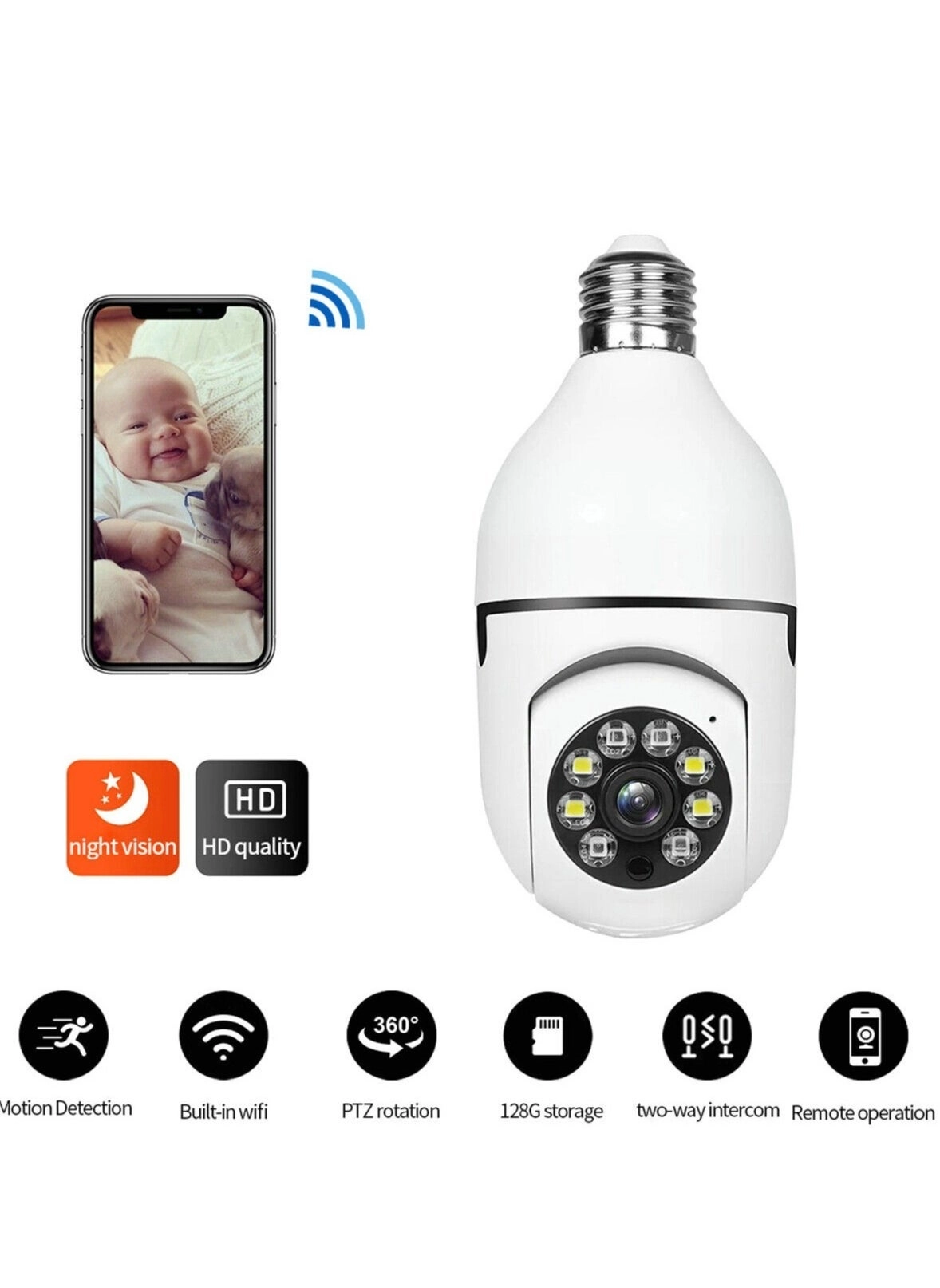 Bulb Camera 1080P