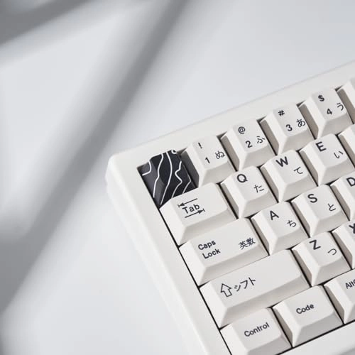 4pcs Keycaps - Black Topographic PBT