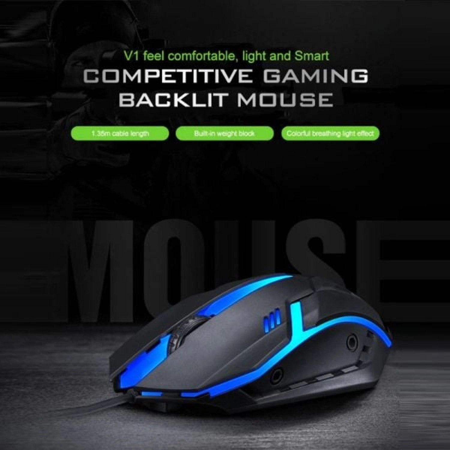Backlight Gaming Keyboard & Mouse Combo - Wired
