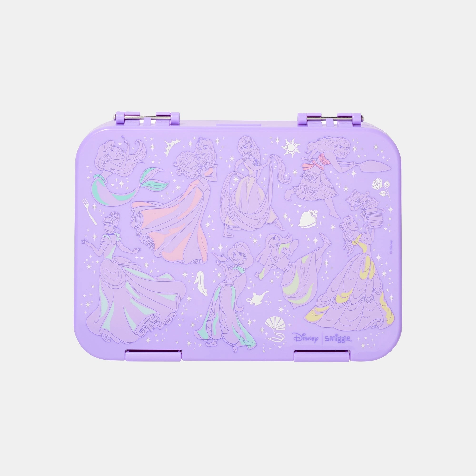 Smiggle Happy Medium Bento Lunchbox - Disney Princess 758 Ml
