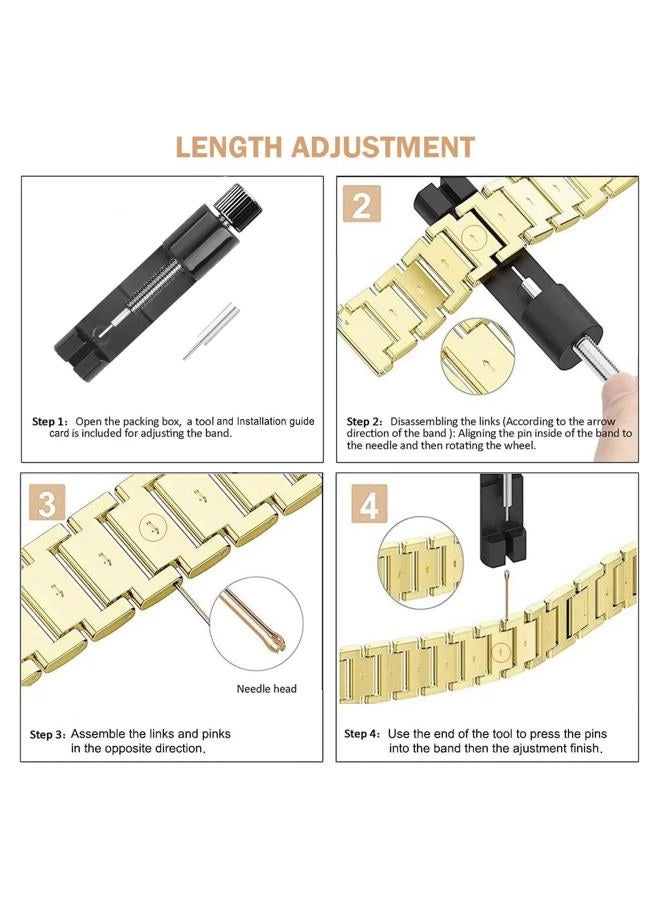 Bling Rhinestone Diamond Metal Strap 45mm Alloy