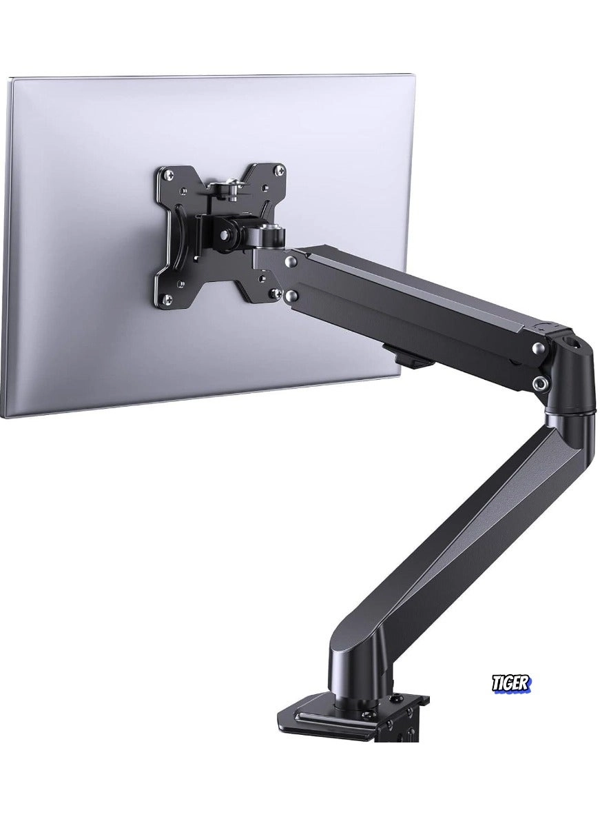 Single Monitor Mount - Gas Spring Full Motion 17-27 Inch