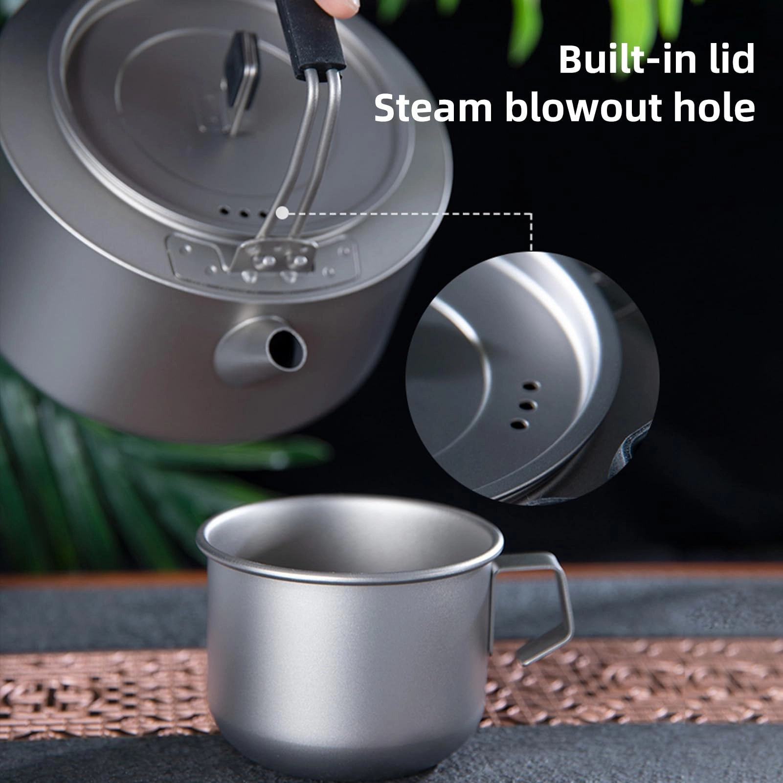 Titanium Kettle - 600ml 1L 1000ml 260ml