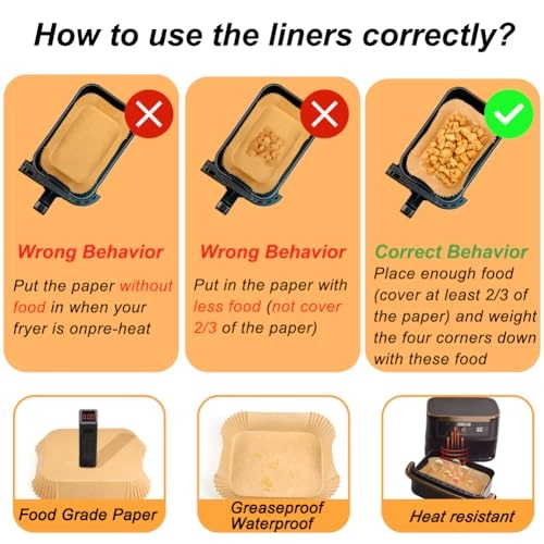 Air Fryer Liners - Paper 150PCS