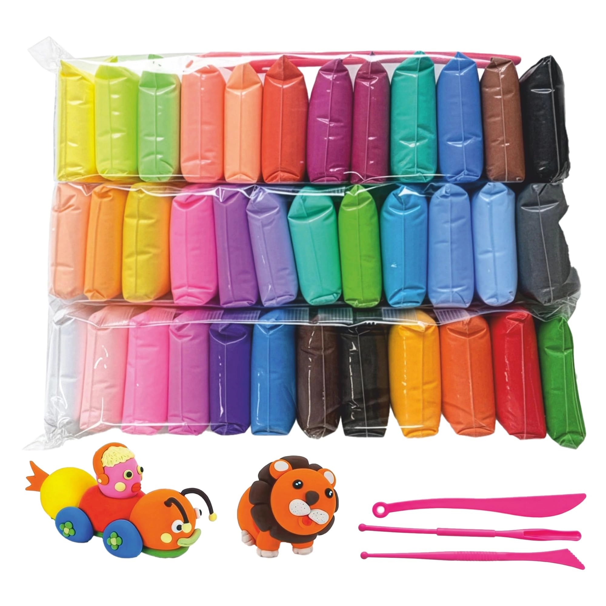 Duravel Air Dry Modelling Clay Set - 36 pcs.