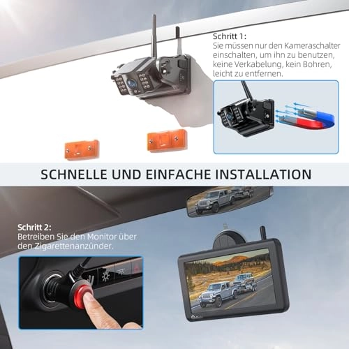 Magnetic Wireless Reversing Camera - 1080P