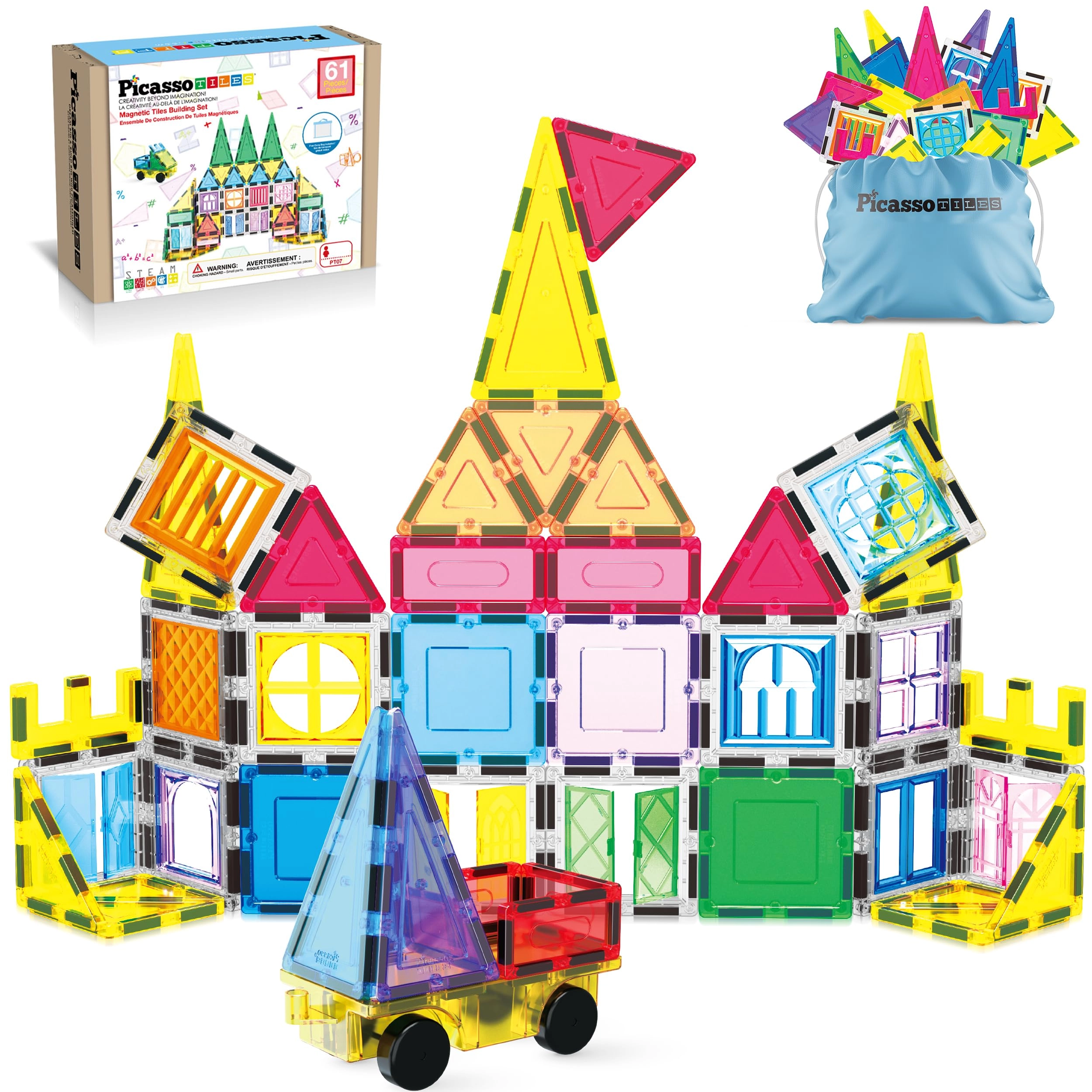 Magnetic Tile Classic - 61 pcs