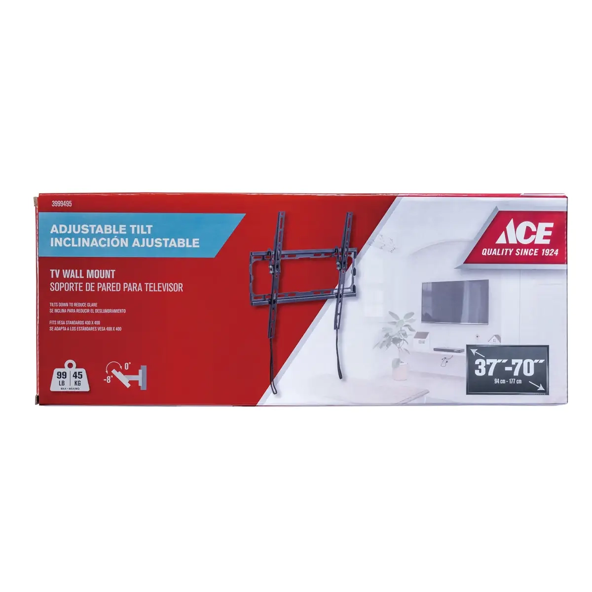 Tiltable TV Wall Mount - 45kg 37-70 inch