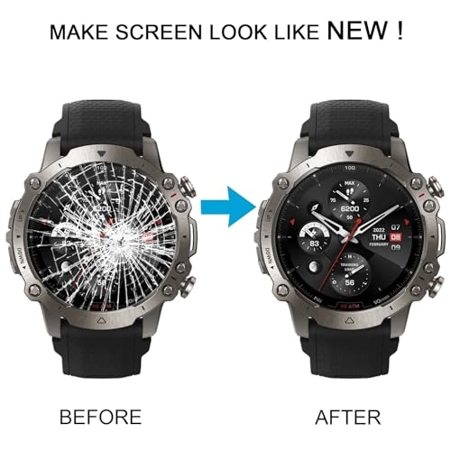 LCD Screen Digitizer Full Assembly With Frame for AMAZFIT Falcon - Red