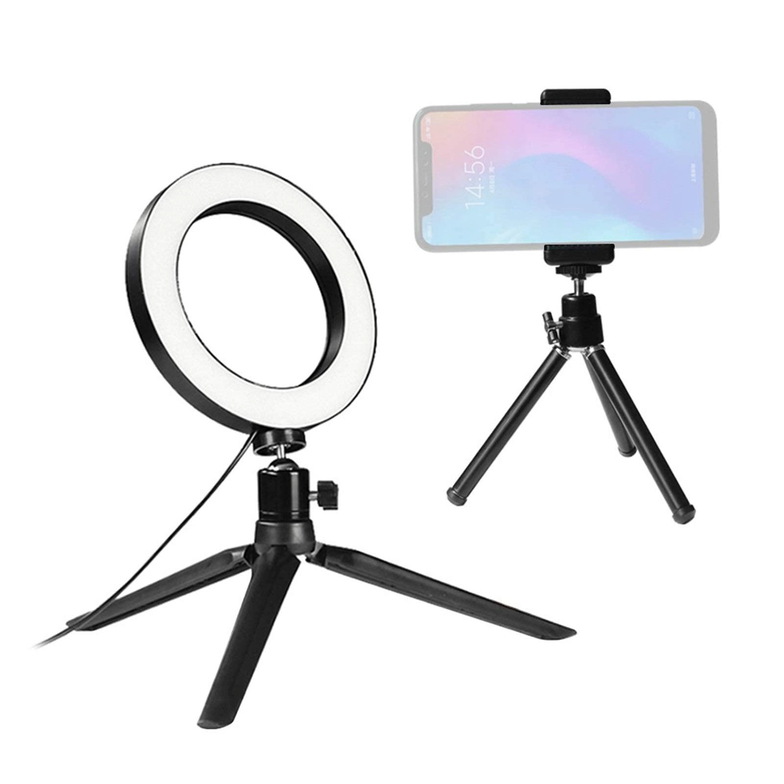 Ring Light LED - 6" Tripod 3 Light Modes