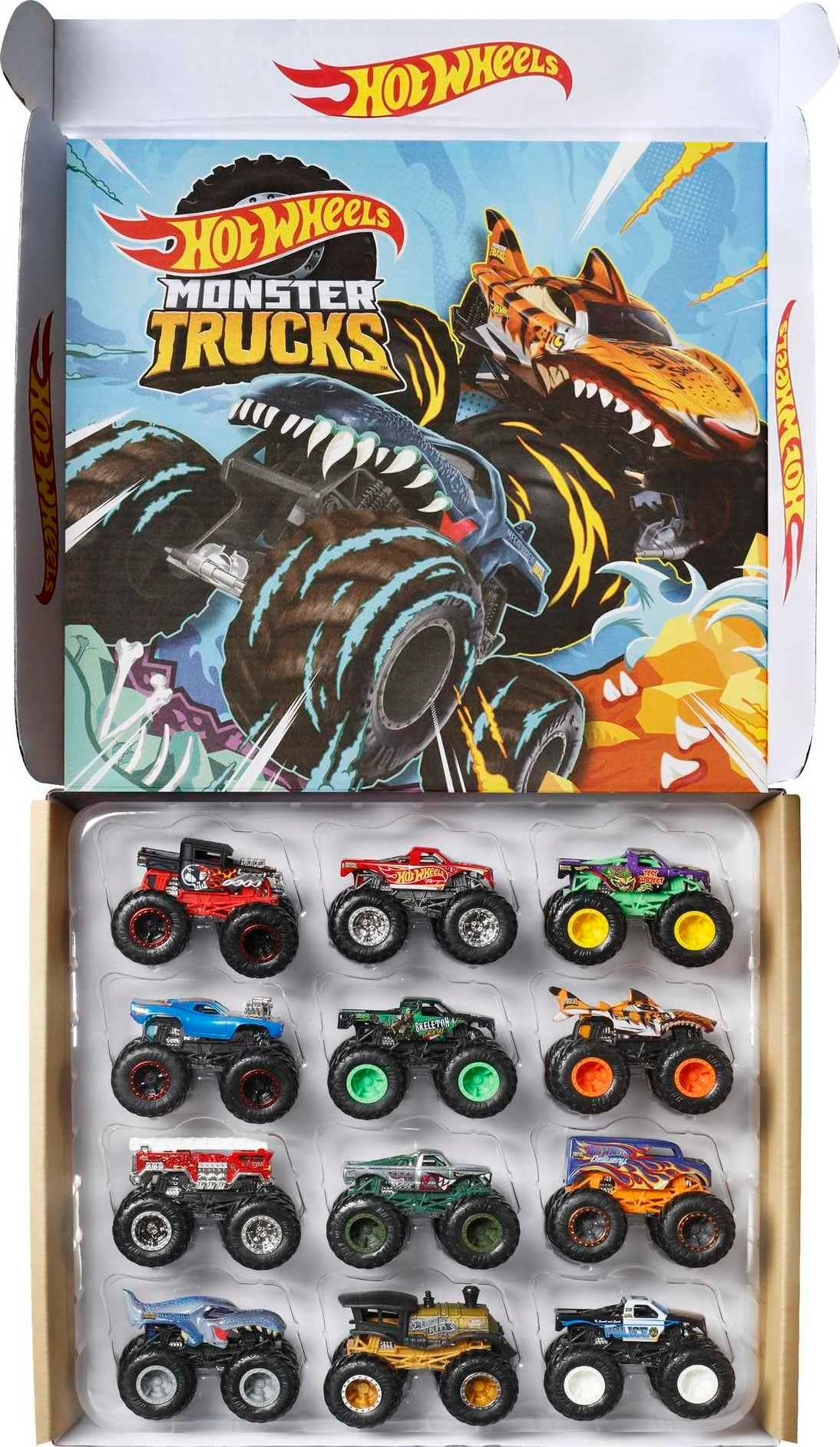 Mattel Monster Trucks - 1:64 12pcs Pack