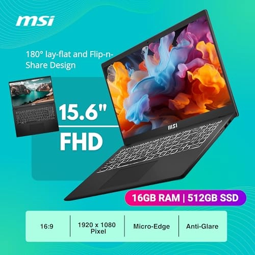 Modern 15 MODERN15-9S7-15H112-852 - 15.6'' Core i7-1255U 16GB 512GB SSD