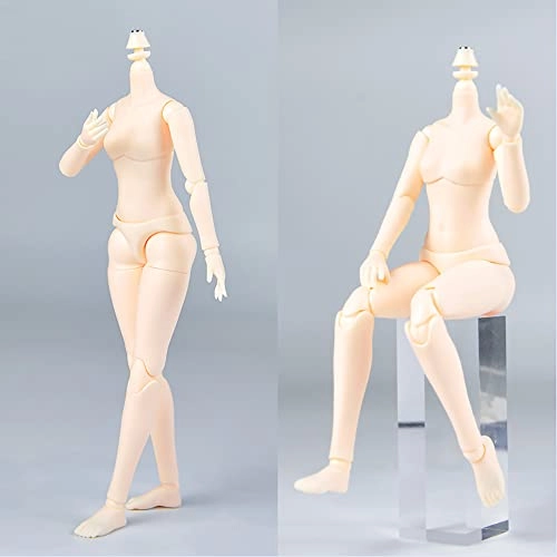 YMY Doll Body - 1/6 Scale 8.6 inches/9.4 inches PVC+POM Female Super White