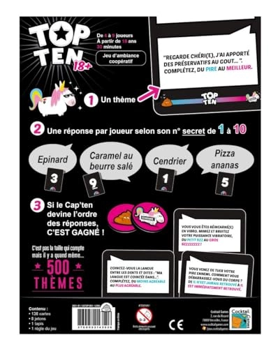 Top Ten - 18 Years + Top Ten Adventure + bottle opener (French)