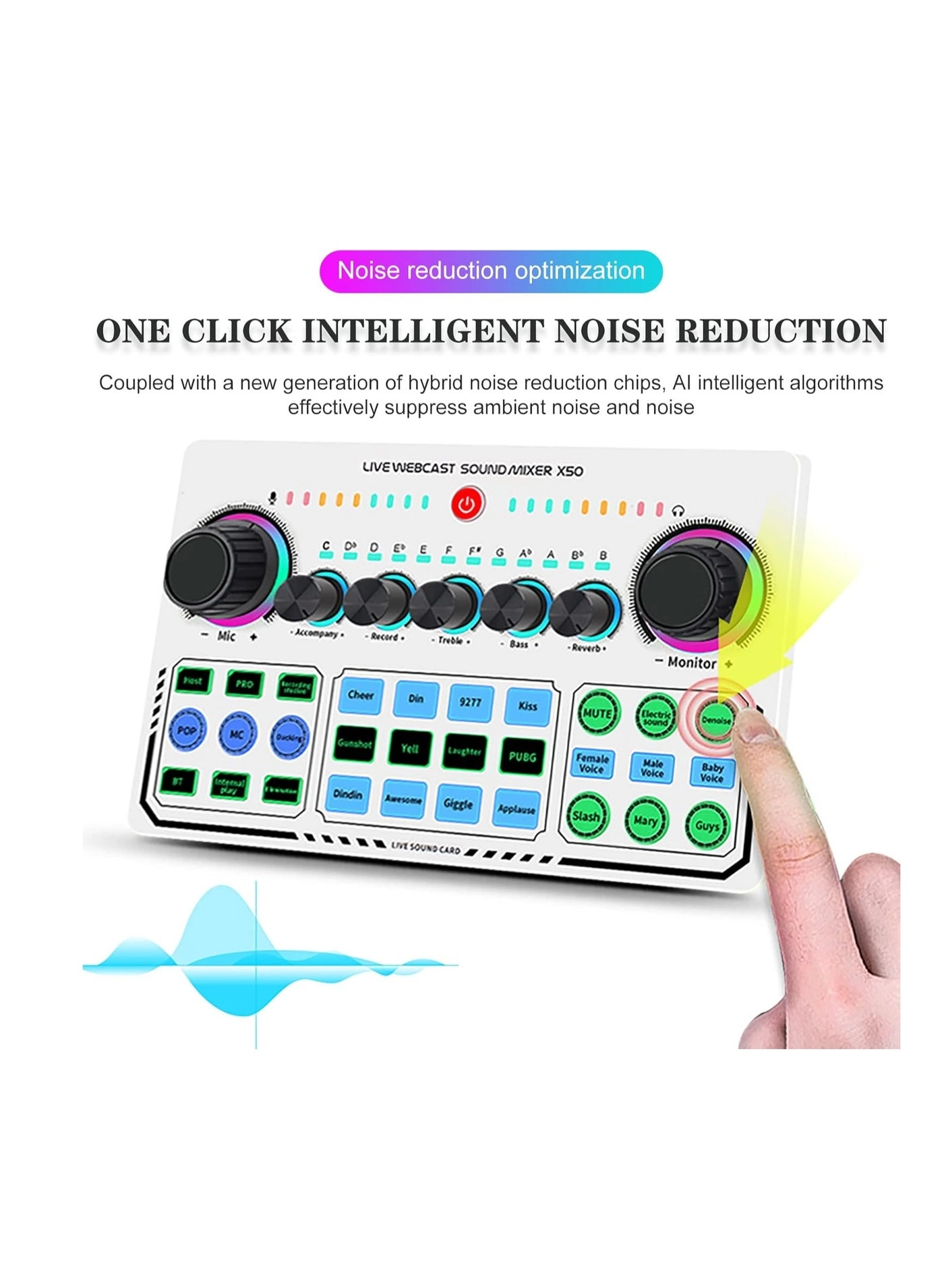 X50 - Portable Mixer USB External Sound Card