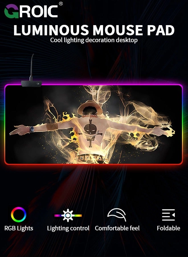 RGB Gaming Mouse Pad - 32.4x9.2 cm