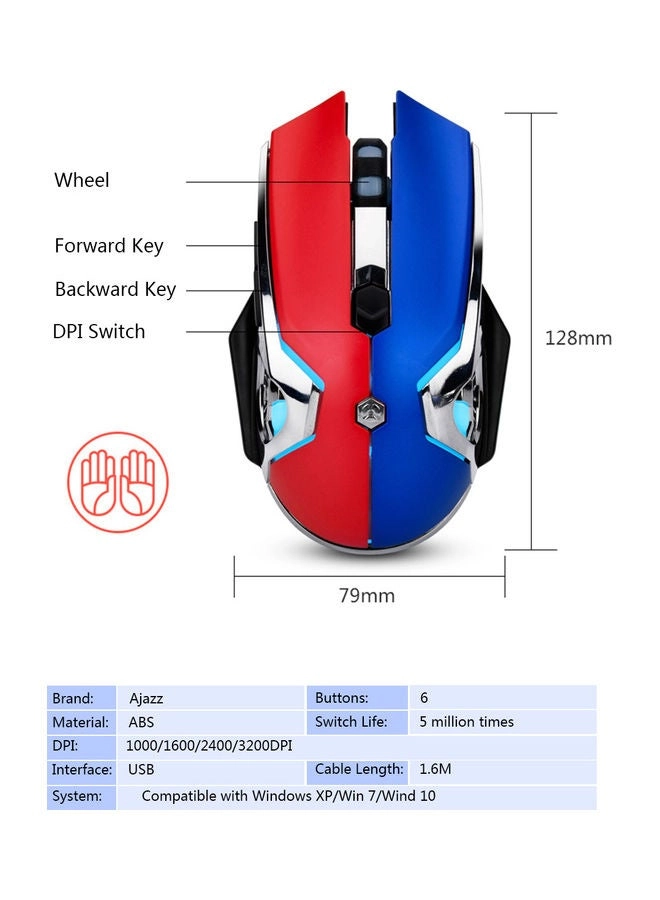 AJ120 Macro Programming Gaming Mouse - Wireless