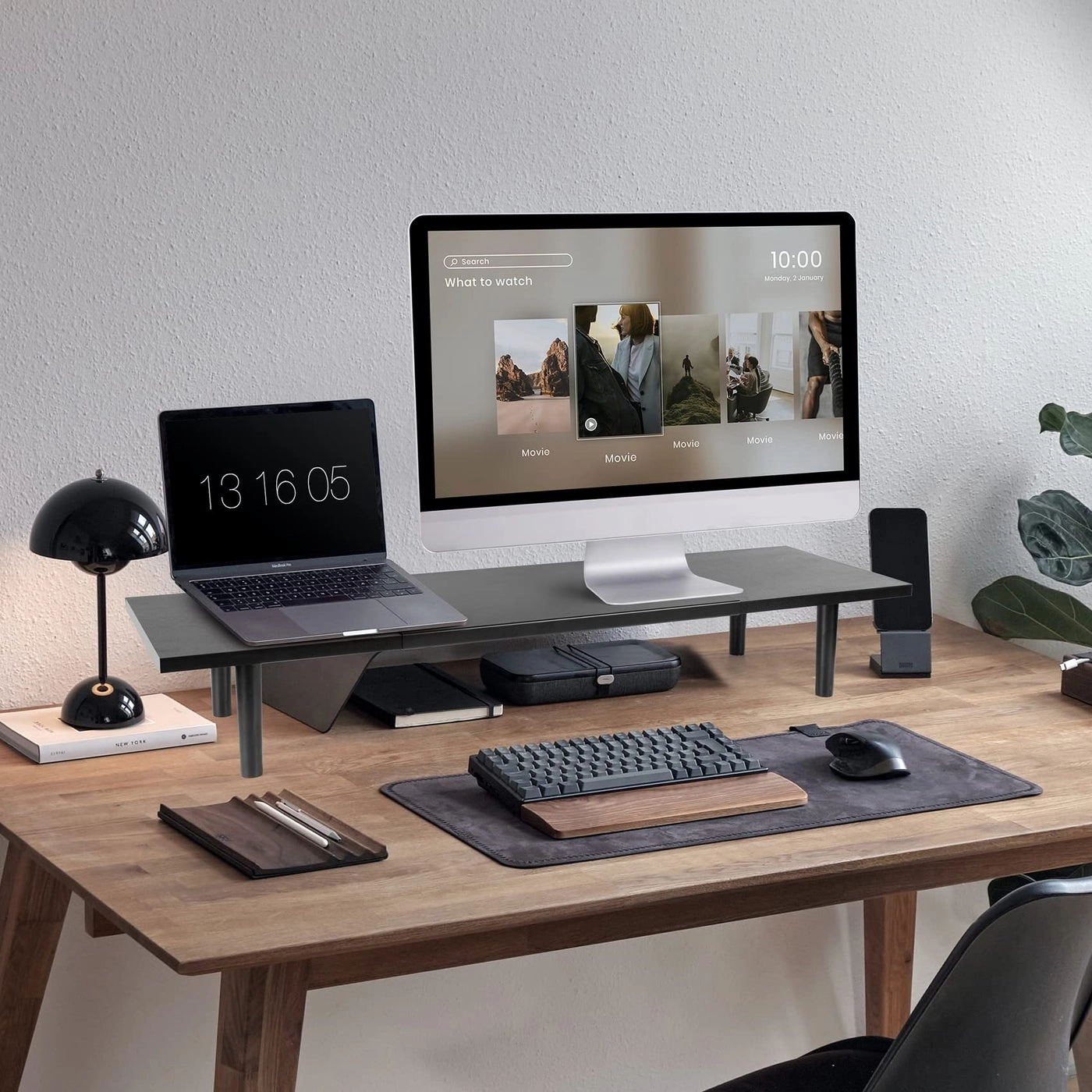 DualMonitorStandRiserForDesk - 32-40 inch 2 Screens