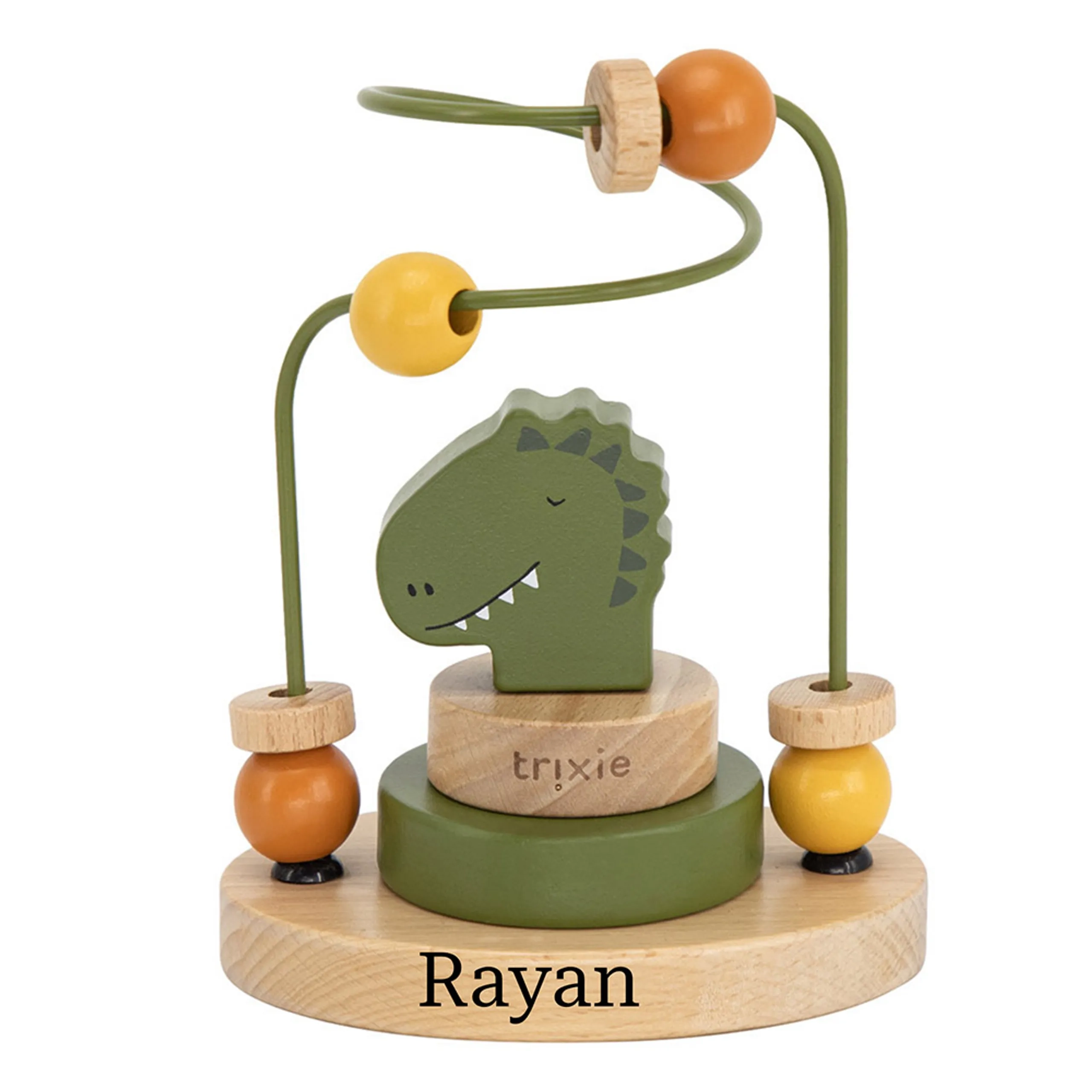 TRIXIE Wooden Beads Maze - Mr. Dino - Suitable for 12 months & above