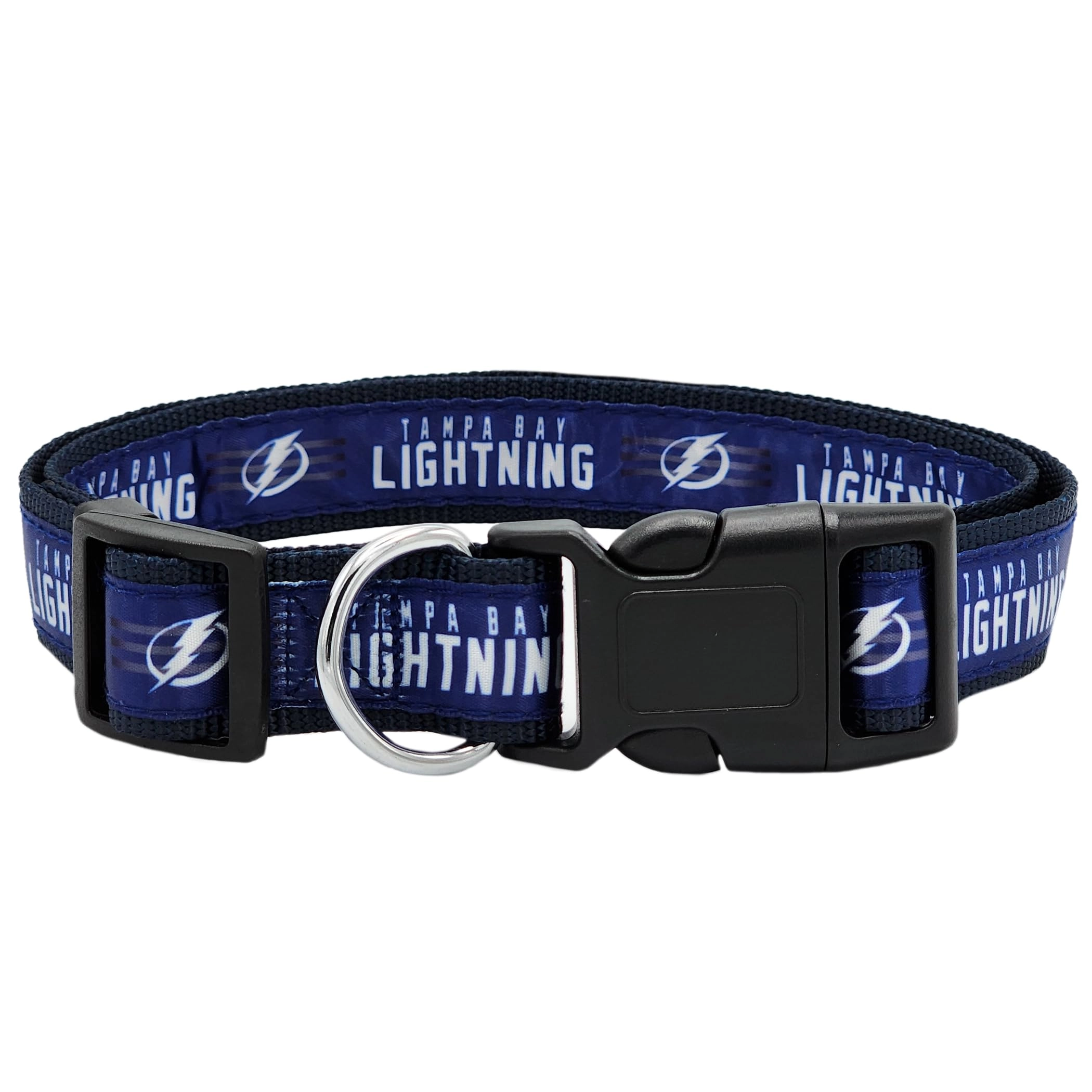 Pets First Tampa Bay Lightning Collar - Large (18 - 28" Length x 1" Width) Dog