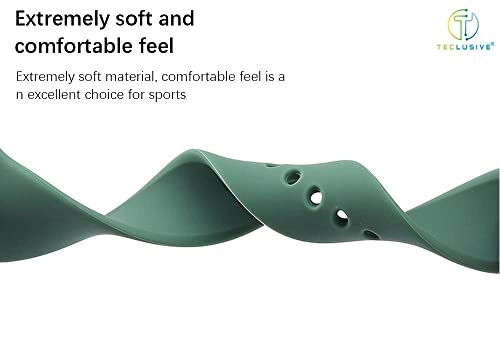 Ultra Luxury Silicone Sports Strap Band - Combo Multi Pack of 3 22mm