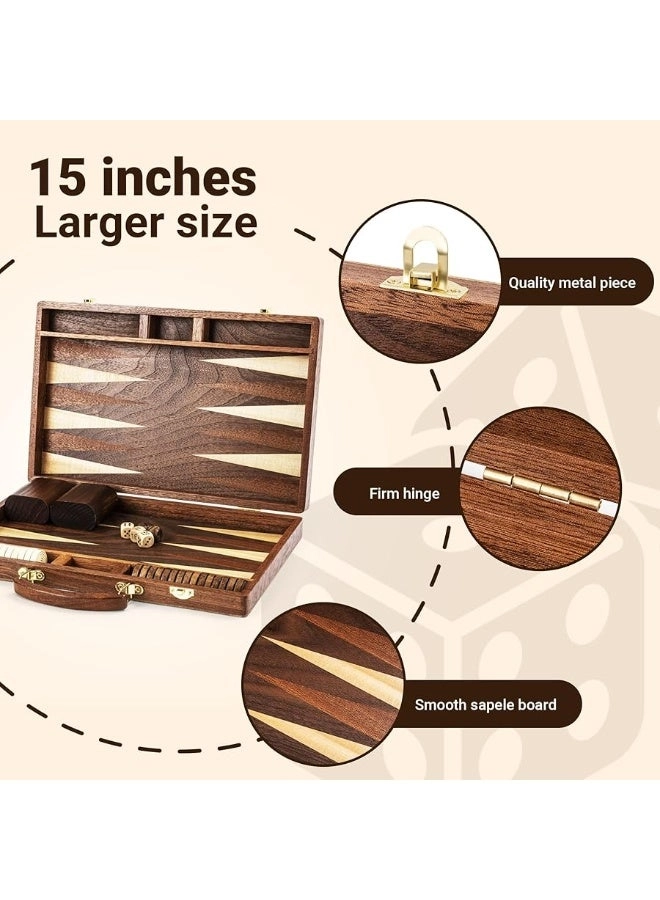 Backgammon - Sapele Wood Portable