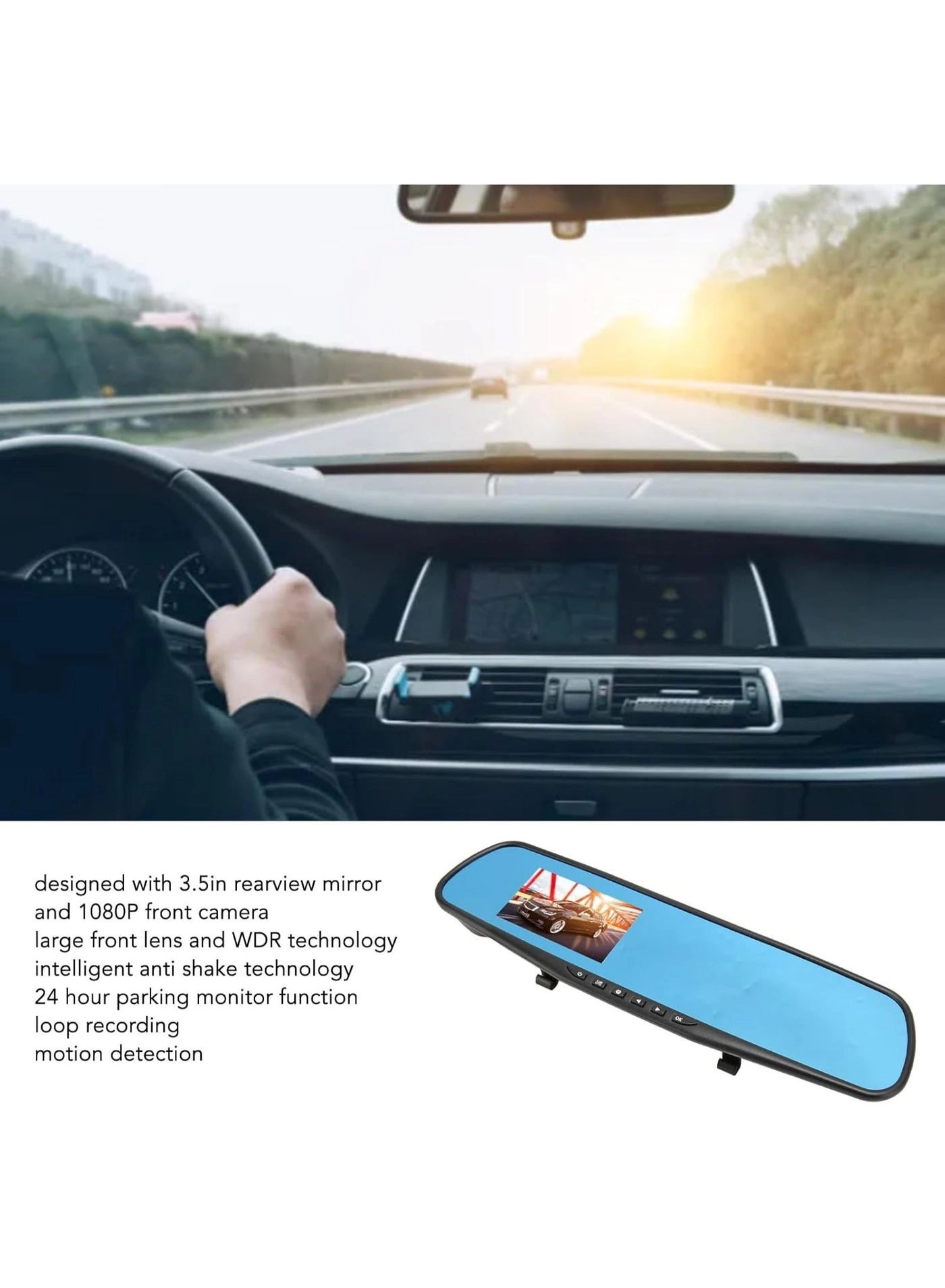 Dash Cam Front and Rear - 1080P