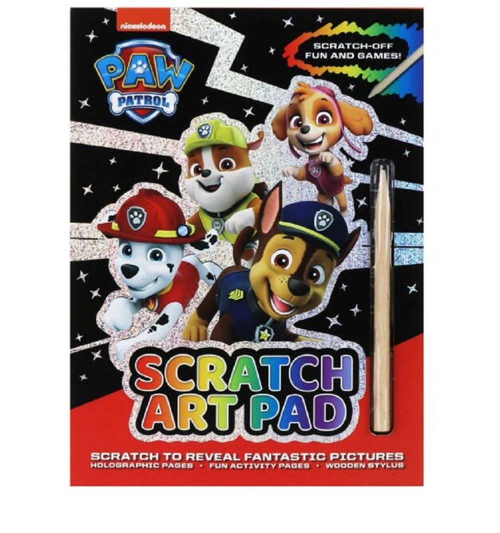 Paw Patrol Scratch Art Set - 3+ years 3 pcs