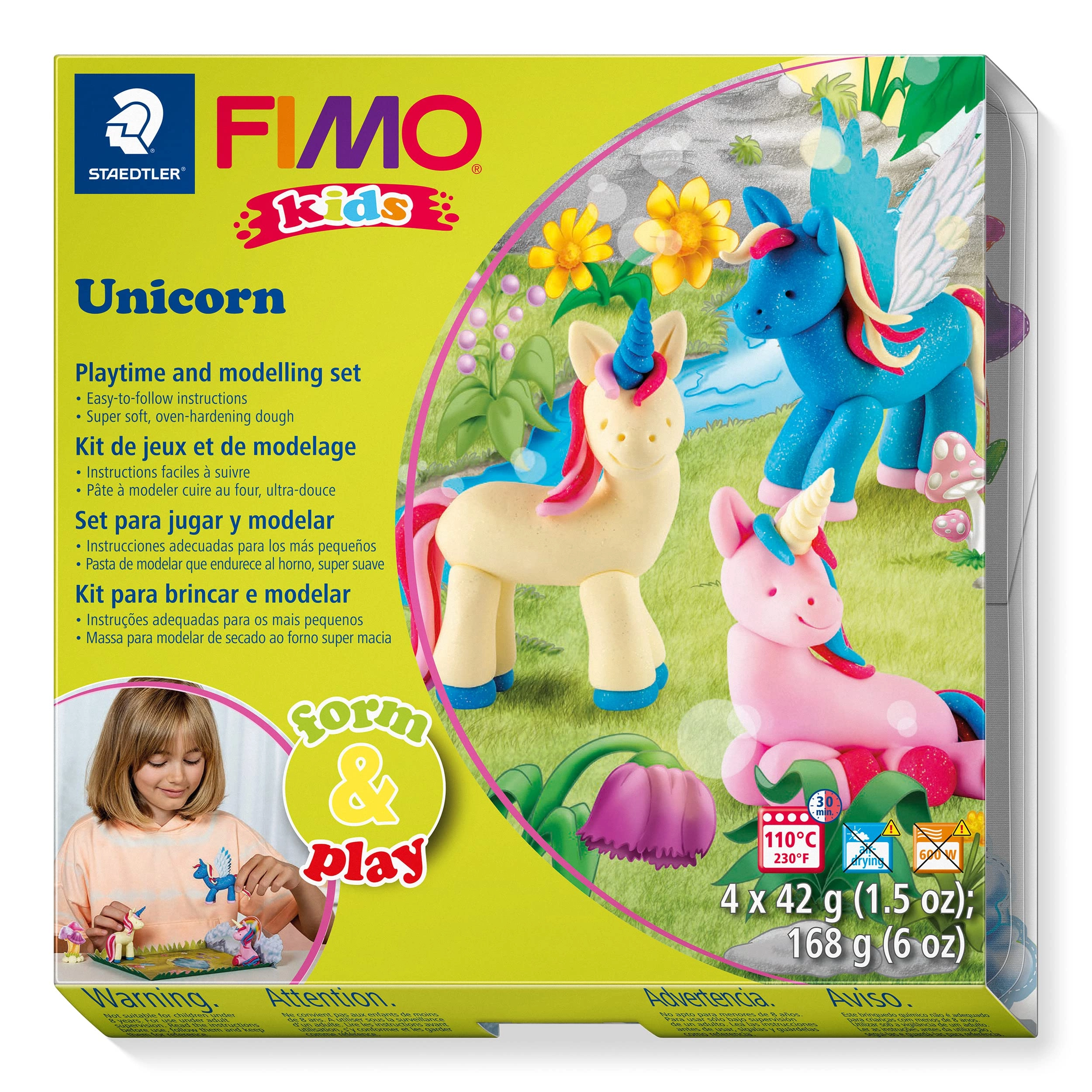 Staedtler FIMO Kids - Polymer Clay Set Unicorn 4 pcs