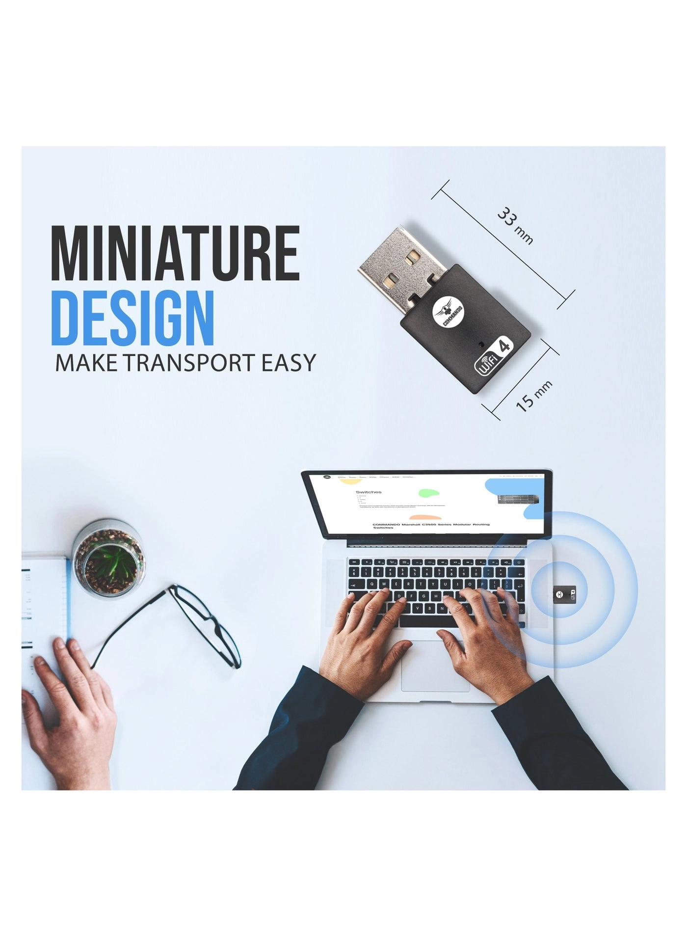 AirBULLET - Single Band USB WiFi 4