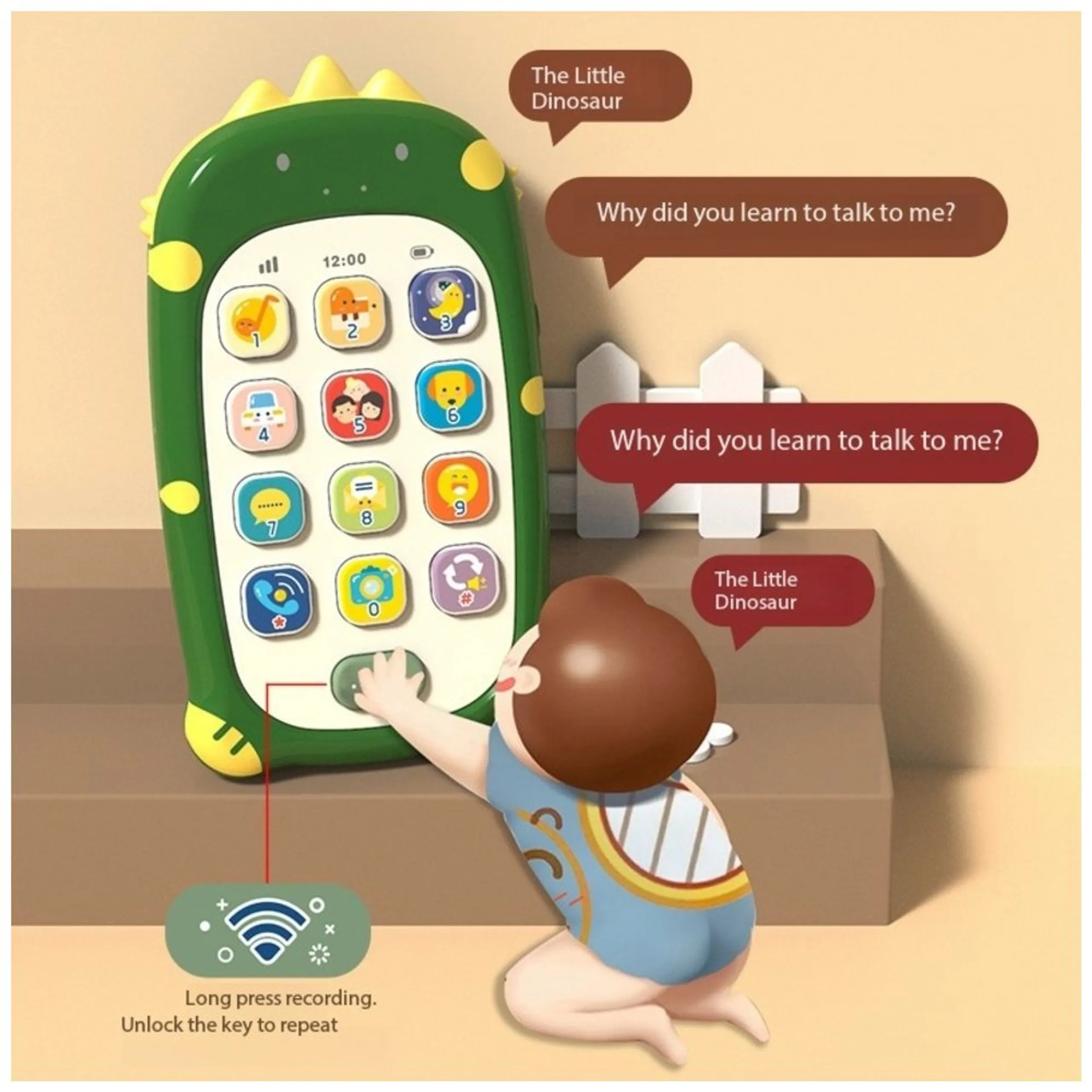 Huanger Dinosaur Musical Toy - 18 months+