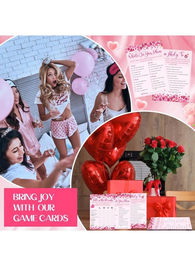 Happy Galentine's Day game cards - 50 pieces