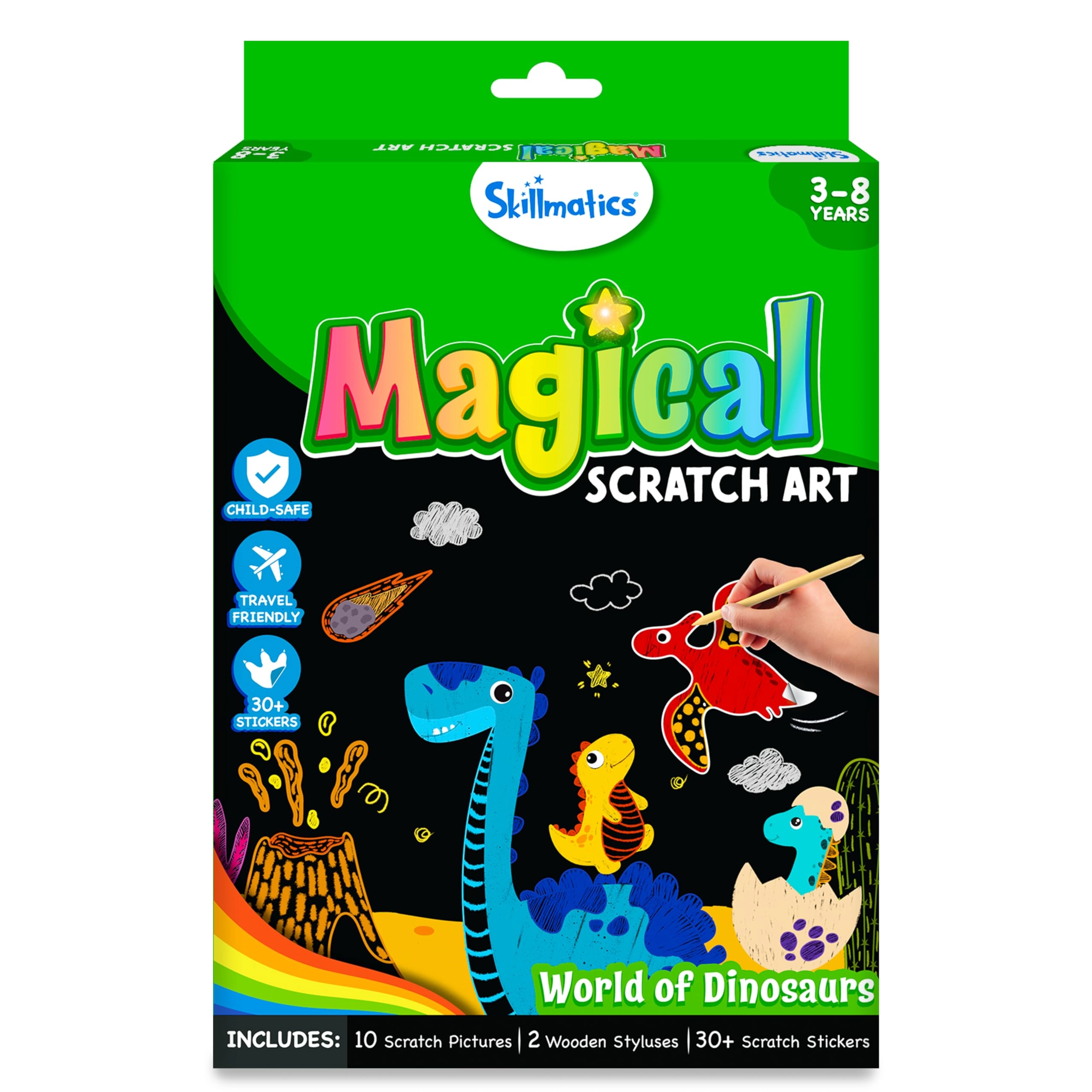 222A, Podar Chambers, 109 S.A Brevli Road, Fort, Mumbai – 400001, Grasper Global Private Limited Scratch Art Book - 1 2 Wooden Styluses