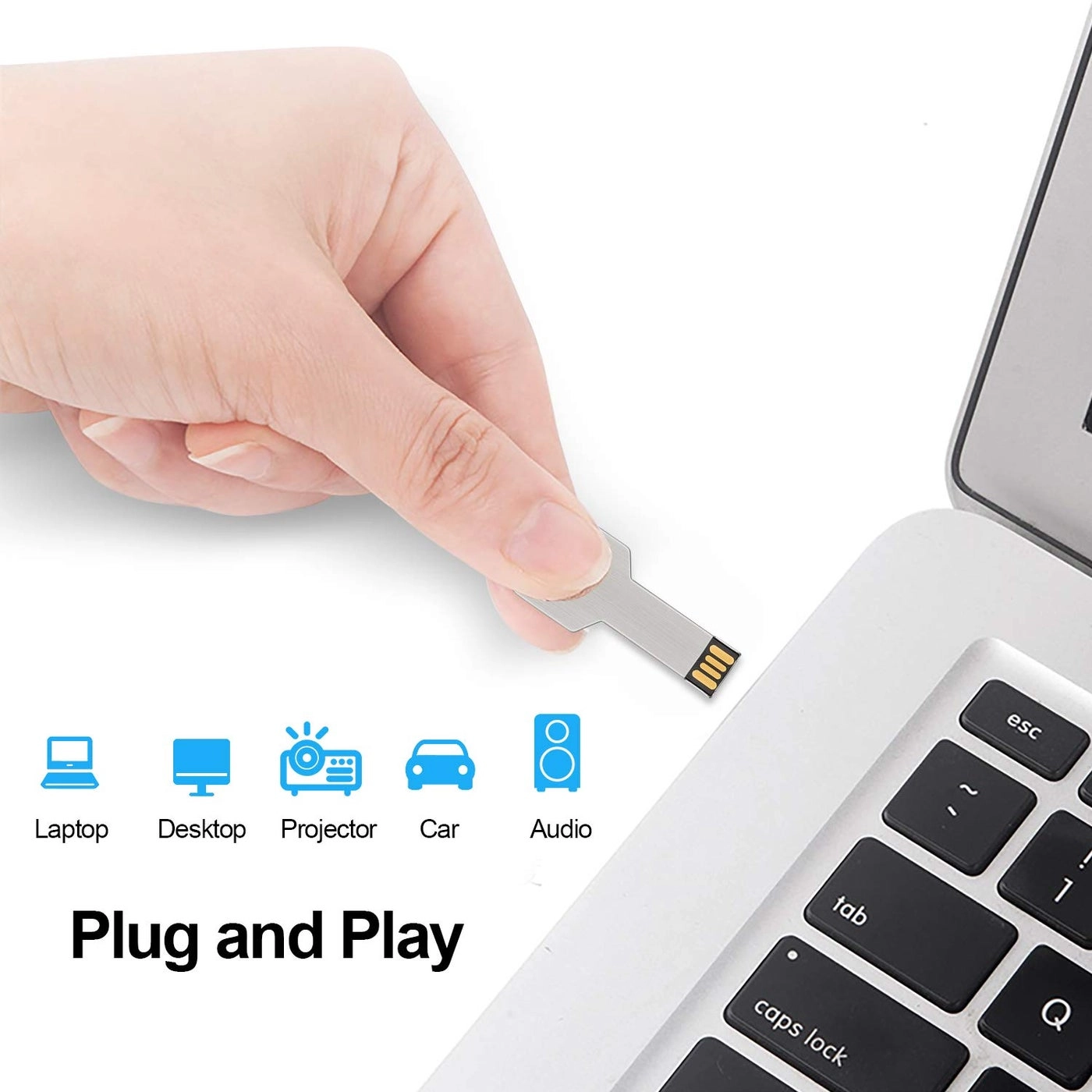 Key Shape USB Flash Drive - USB2.0 64GB