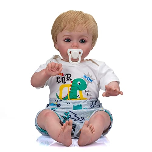 Sue-Sue Reborn Doll - 24 Inch (61 cm) hand-rooted fibre hair Blue Eyes