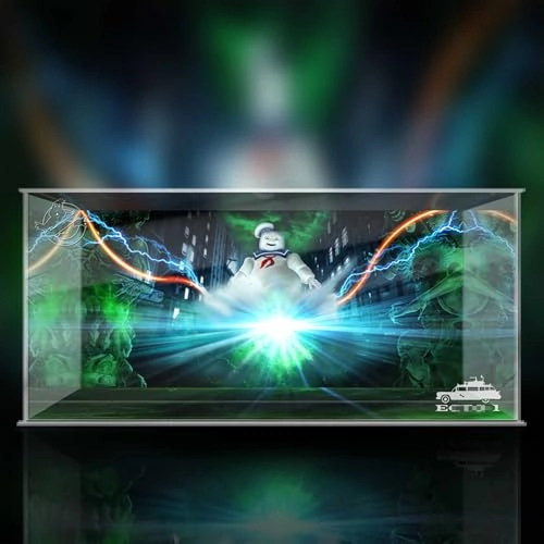 Acrylic display box - 56 x 26 x 26 cm Background+light