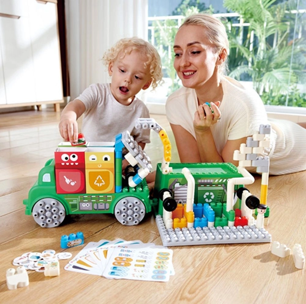 Poly M Garbage Sorting Truck - 18 months 101 pieces