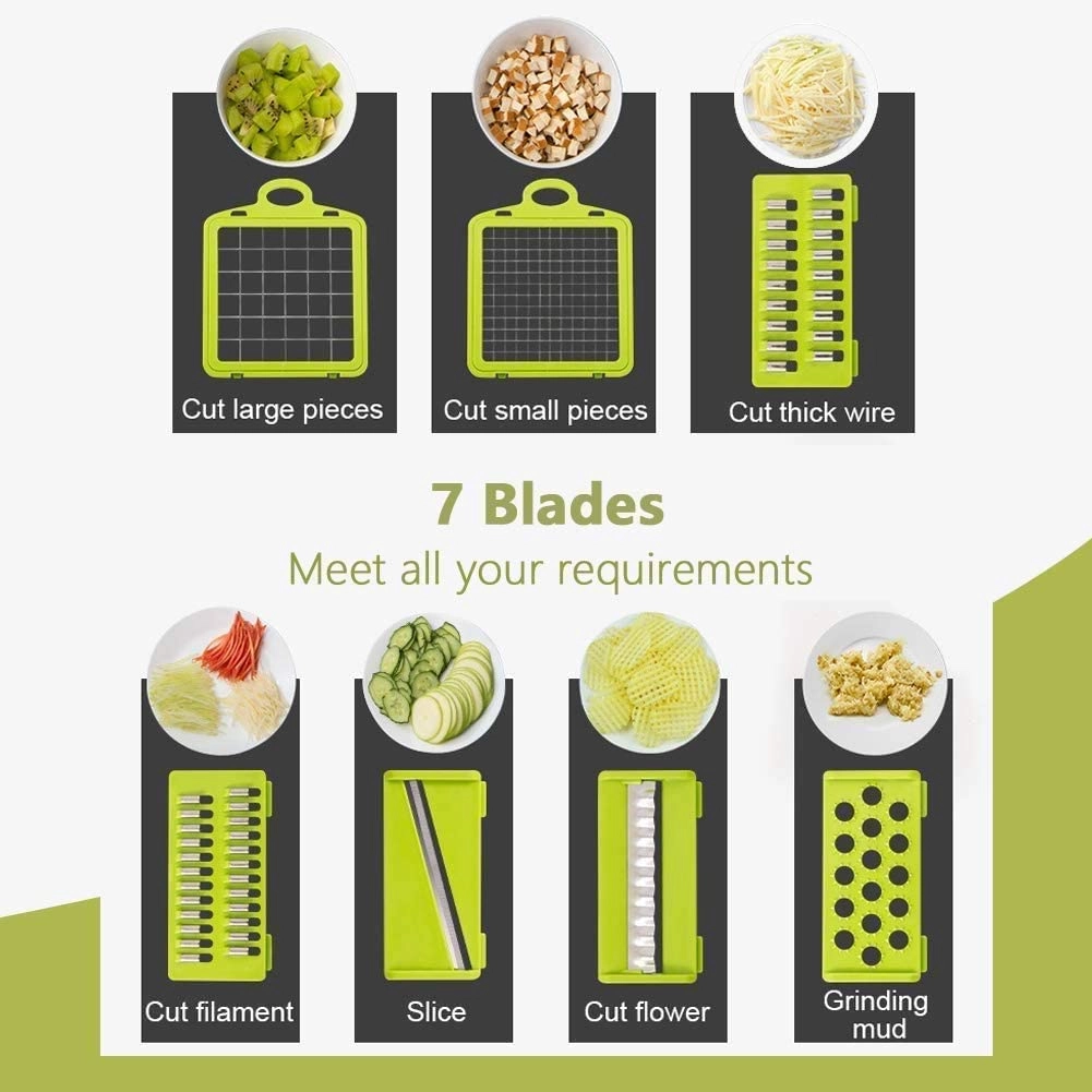Vegetable Chopper - 7 in 1 with Container