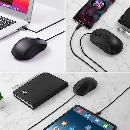Wired USB C Mouse - USB