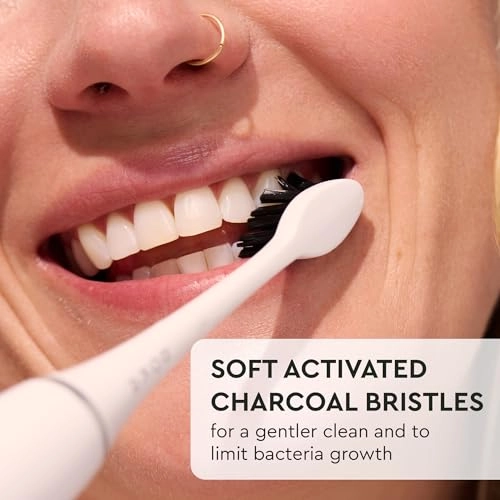 3.0 - 2 Heads Rechargeable Sonic Charcoal-Infused Bristles