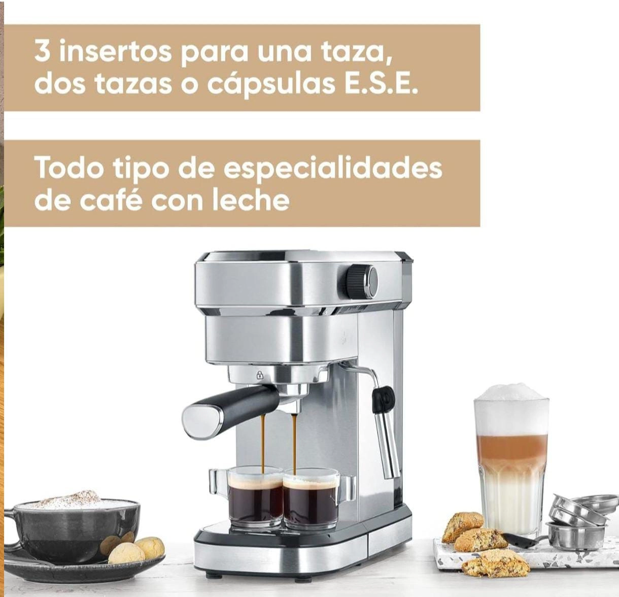 6 in 1 - With Milk Frother ULKA Pump Compatible Capsules & Ground