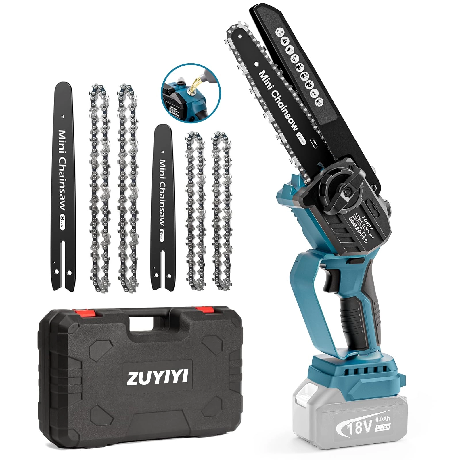ZUYIYI Mini Chainsaw - 1100 Watts
