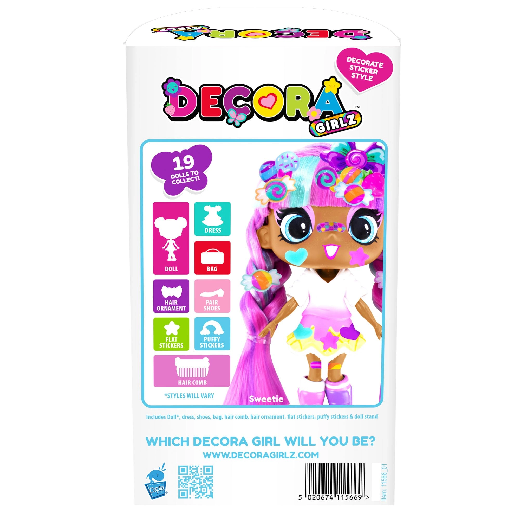 Sweetie Fashion Doll - 5" 44 Accessories Ages 4+