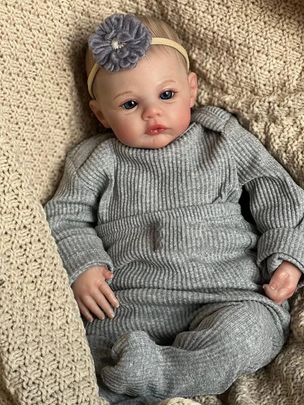 Reborn Baby Doll - 19 Inch Soft Body Blue Eyes