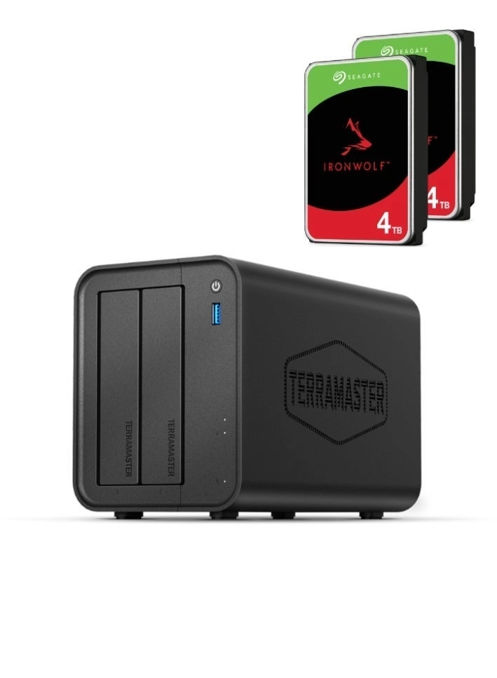 TerraMaster F2-425 2-Bay 8TB - Bundle (2 X 4TB)