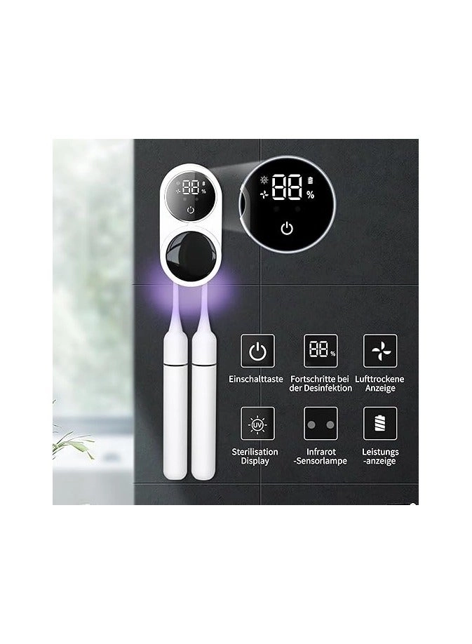 UV Toothbrush Sterilizer - 2 Wall-mounted