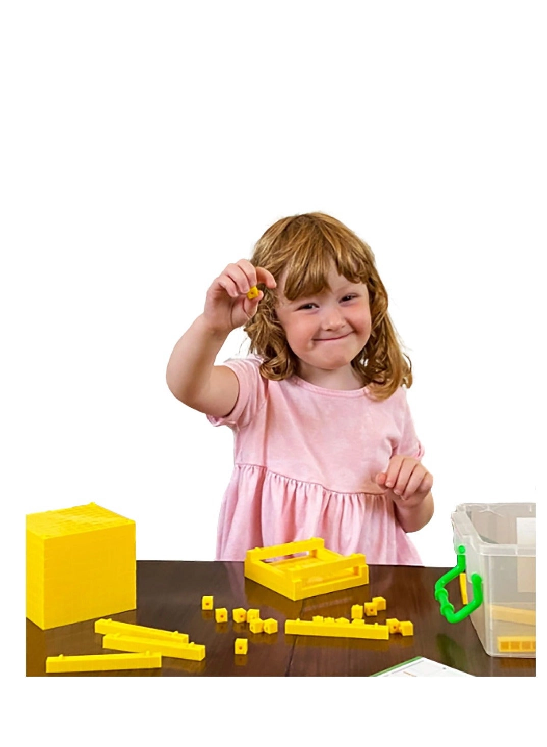 Teaching Aid Linking Base Ten Material Math Blocks - 3+ Years 121 pieces