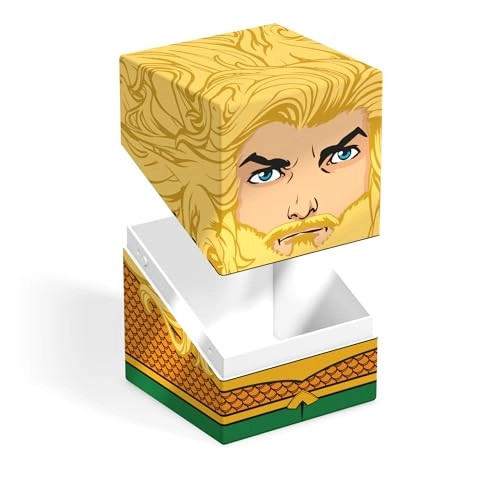 Aquaman - DC JUSTICE LEAGUE - Squaroes - Deck box holds up to 100 double-sleeved / 120 single-sleeved - Made in Germany